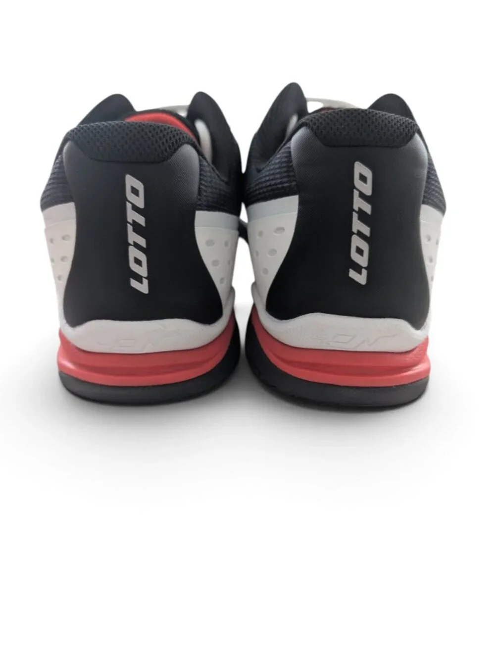 Lotto Mirage 400 ALR Men's Tennis Shoes Size 13 White Black Red EUC